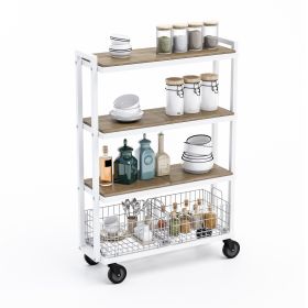 Atlantic 4-Tier Cart System White