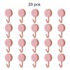 20pcs Self Adhesive Wall Hook Kitchen Bathroom Hook Strong Without Drilling Non-Marking Hook Door Towel Hanger Cute Hook Storage