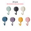 20pcs Self Adhesive Wall Hook Kitchen Bathroom Hook Strong Without Drilling Non-Marking Hook Door Towel Hanger Cute Hook Storage