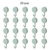 20pcs Self Adhesive Wall Hook Kitchen Bathroom Hook Strong Without Drilling Non-Marking Hook Door Towel Hanger Cute Hook Storage