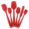 6pcs Silicone Kitchenware Set; Kitchen Supplies; Baking Supplies; Large Scraper; Spatula; Baking Tools; Cake Cream Spatula; Kitchen Tool Set