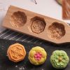 Wooden Moon Cake Mold DIY Rice Cake Baking Mold Wagashi Snow Skin Mooncake Mold