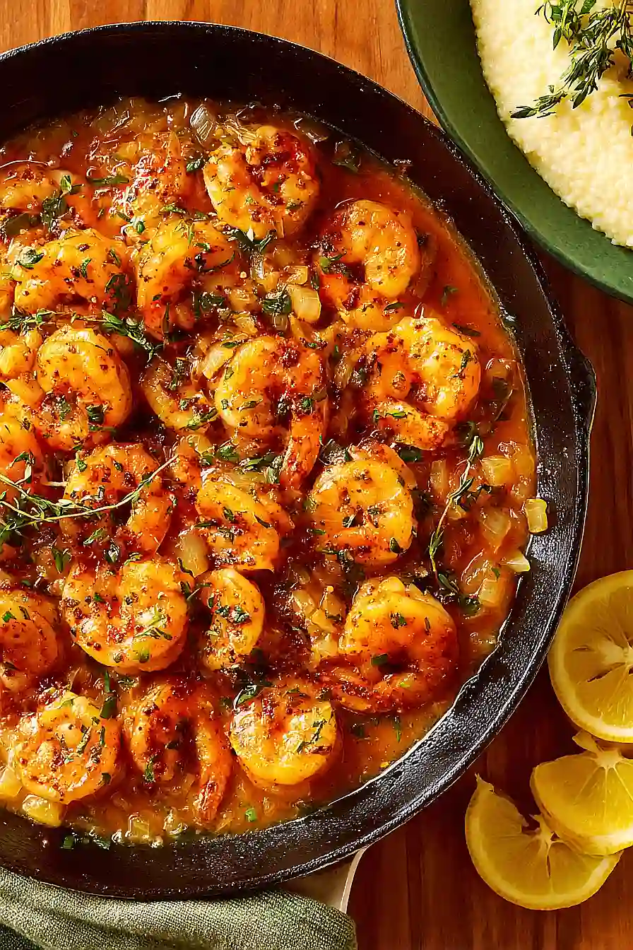 garlic butter shrimp and grits