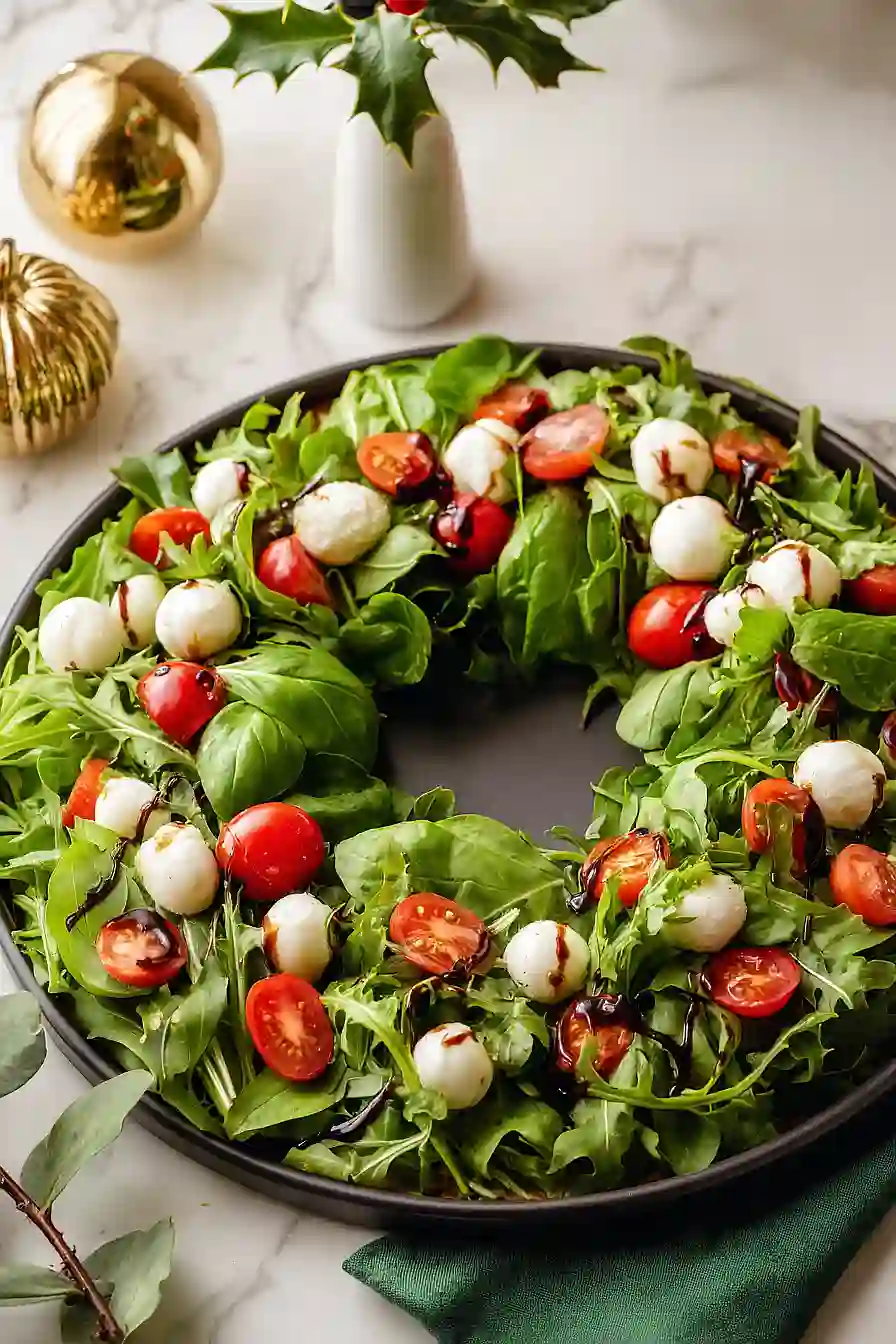 caprese salad wreath