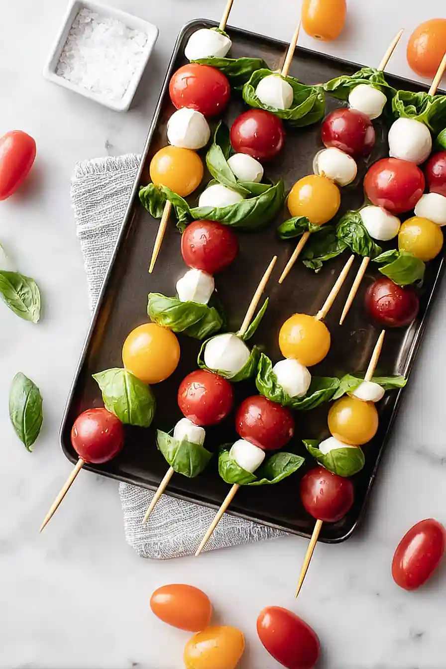 caprese salad skewers