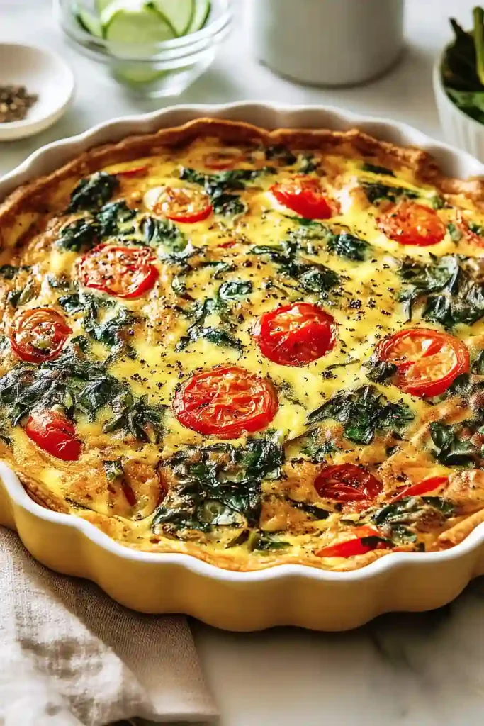 summer vegetable quiche