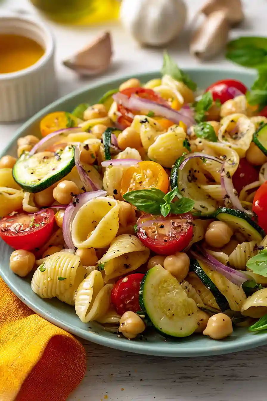 chickpea pasta salad