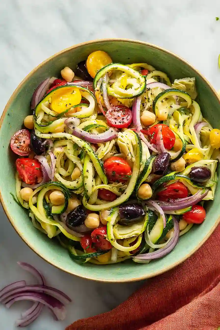 zucchini pasta salad
