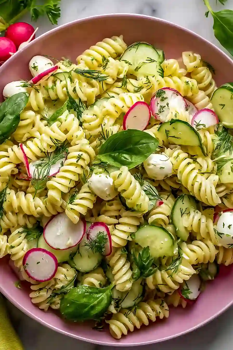 cucumber dill pasta salad