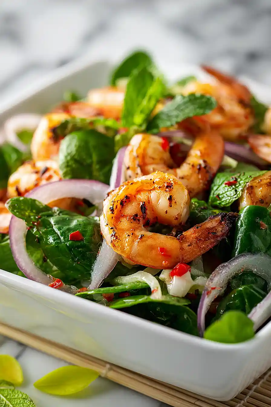 thai yum shrimp salad