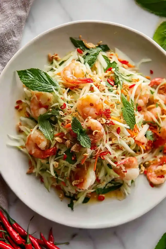 vietnamese papaya and shrimp salad